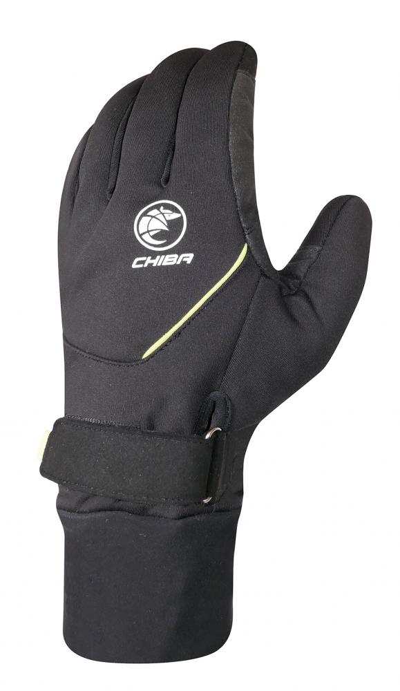CHIBA Rain Pro - wasserdichte Radhandschuhe XL schwarz/neongelb