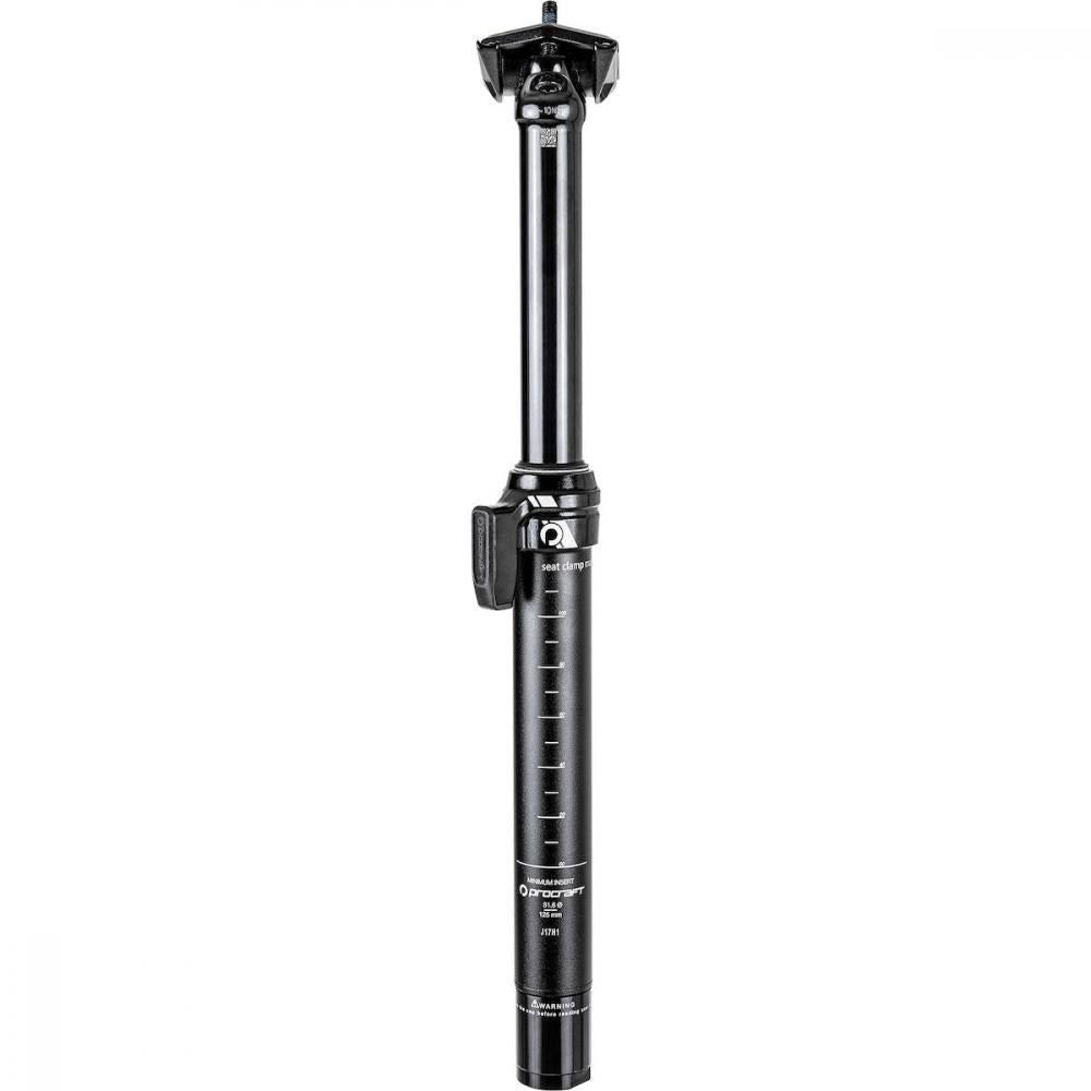 Procraft Vario-Sattelstütze D-SP.R 31,6 x 350 mm Schwarz - Absenkbar mit Fernbedienung