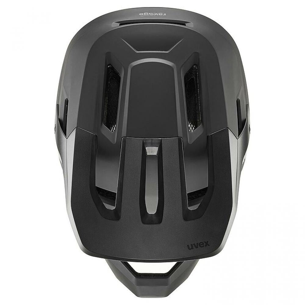 uvex ravage Fullface MTB-Helm black-grey matt 56-59 cm - Hardshell, COOLMAX®, 12 Lüftungen, ASTM F1952 zertifiziert