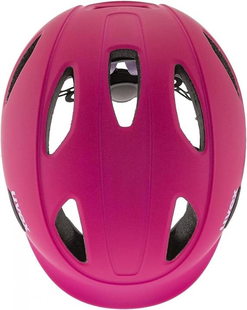 uvex oyo - Kinderfahrradhelm - leichter & sicherer Helm mit innovativem Sicherheitskonzept - anpassbare Passform - optionales LED-Licht - berry purple matt - 50-54 cm