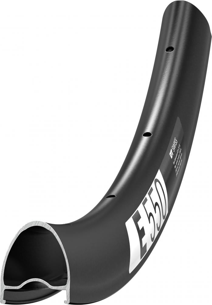 DT Swiss Felge E 550 Disc 28"/700C 24 Loch Schwarz - aerodynamische Rennrad-Felge