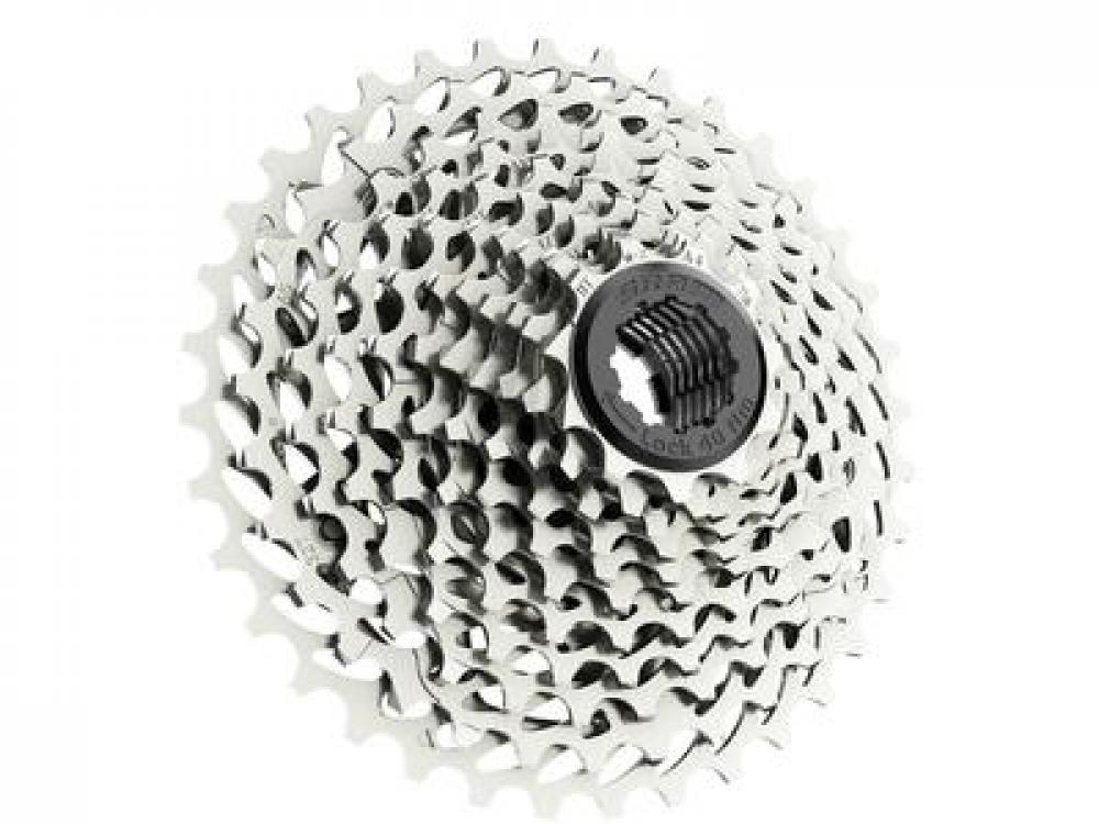 SRAM Kassette PG-1130 11-fach 11-28 Zähne - PowerGlide II - kompatibel mit 11-fach Rennrad-Freilauf - silber schwarz