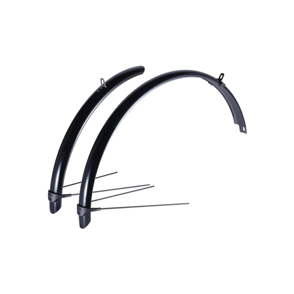 BBB Cycling Vorder/Hinterradschutzblech CityGuard 22 inch 22 schwarz - zuverlässiger Spritzschutz für Citybikes