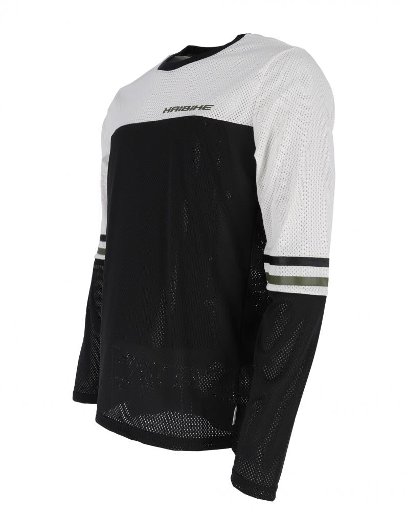 Haibike Hochries Freeride Langarmshirt - Größe M, schwarz/multi