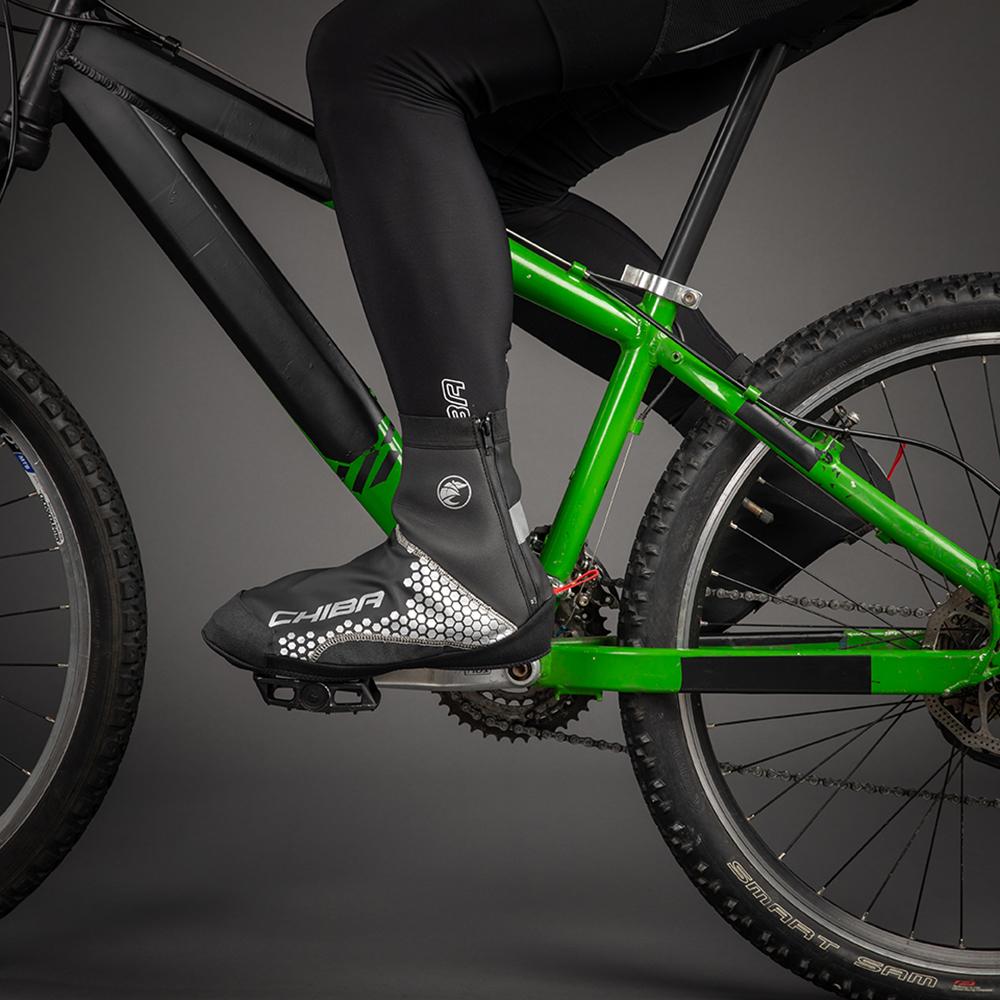 CHIBA MTB Überschuh - XXL, wasserdicht, winddicht, atmungsaktiv, schwarz