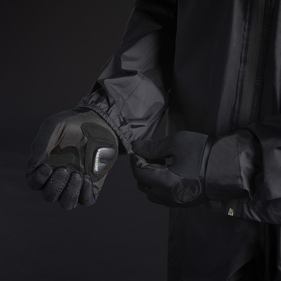 CHIBA Rainjacket - wasserdichte, atmungsaktive Radhandschuhe schwarz XL