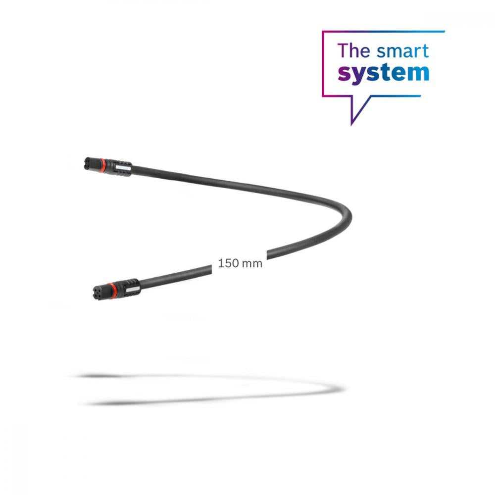 Bosch Display-Kabel Smart System BCH3611150, 150 mm Länge, schwarzes E-Bike Verbindungskabel mit Steckverbindern.