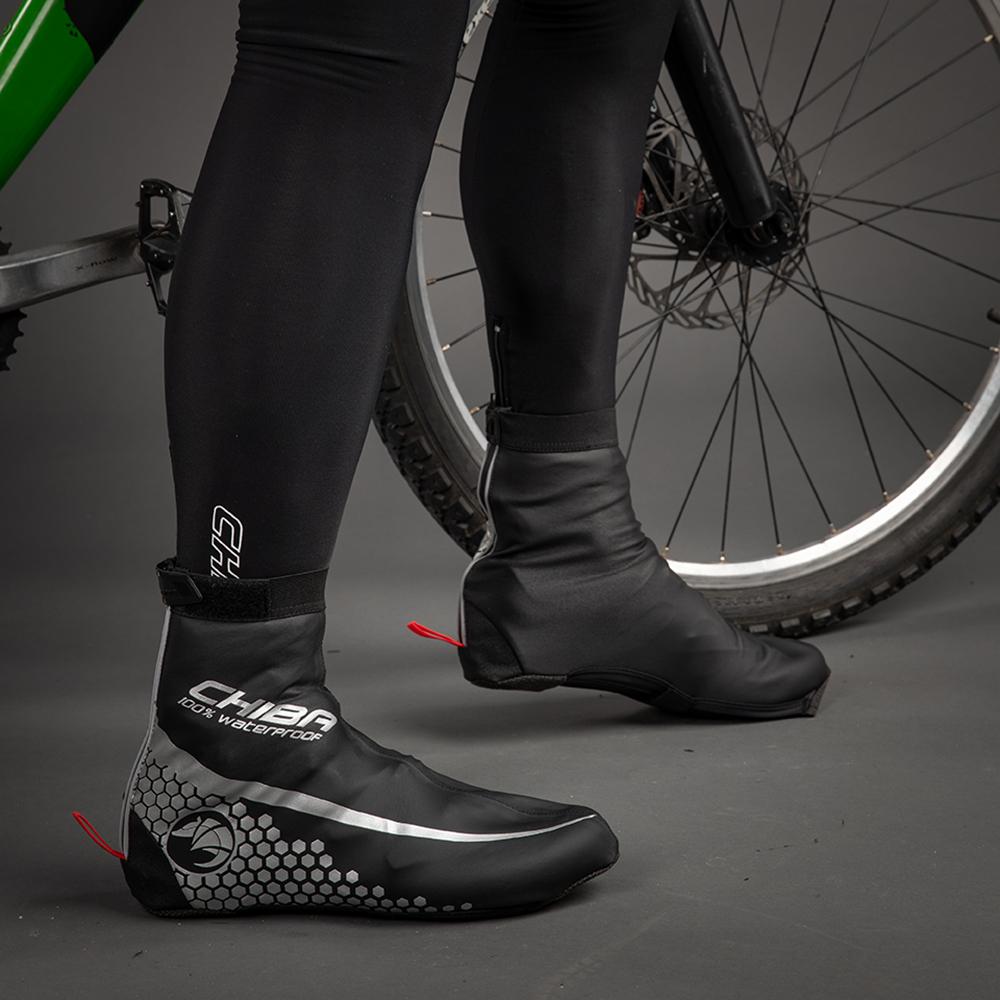 CHIBA MTB Überschuh - XXL, wasserdicht, winddicht, atmungsaktiv, schwarz