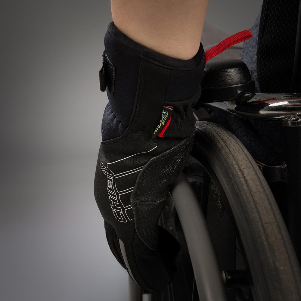 CHIBA Warm Winter - wasserdichte Winter-Radhandschuhe schwarz XL mit Gelpolsterung
