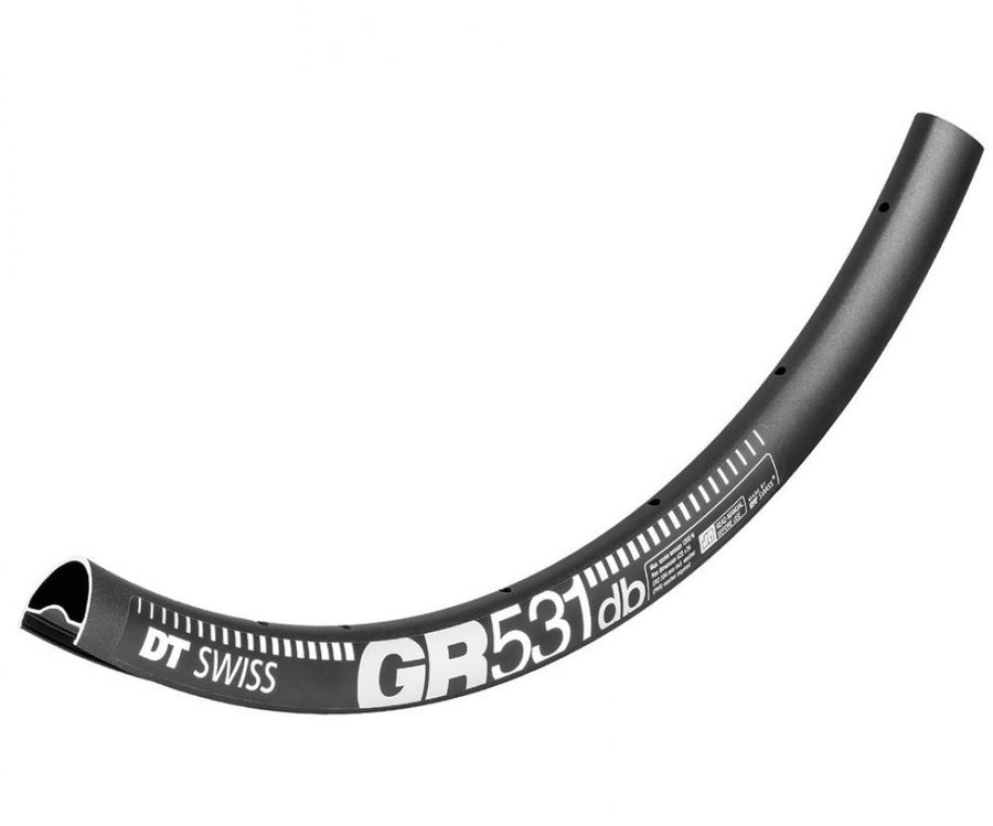 DT Swiss Felge GR 531 Disc 28"/700C 24 Loch Schwarz - robuste Gravel-Performance