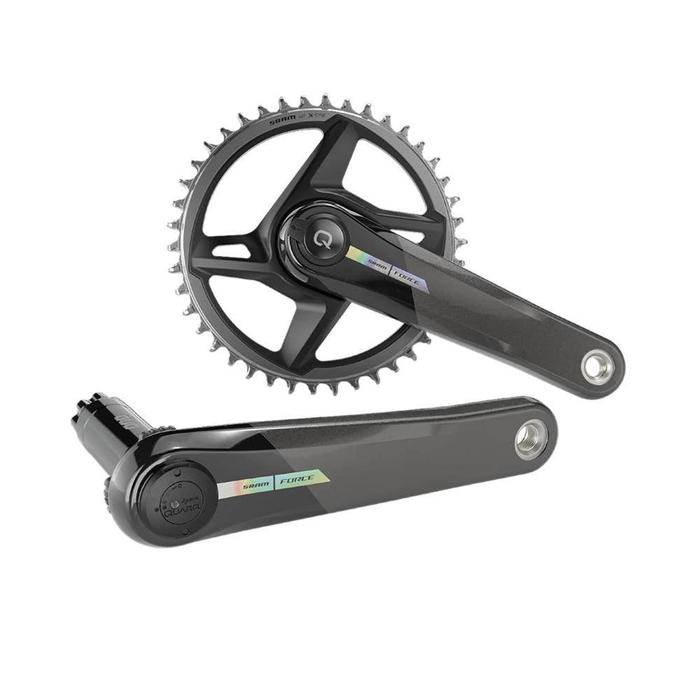 SRAM Force 1 AXS Powermeter Kurbel DUB 172,5mm 40T für präzise Leistungsmessung.