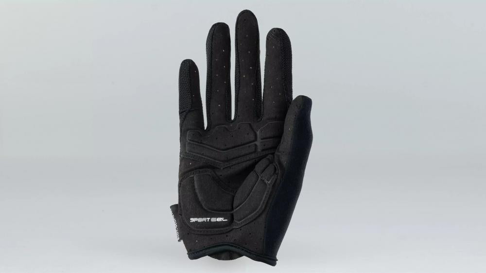 BG SPORT GEL GLOVE LF BLK S - Fahrradhandschuhe Langfinger mit Gelpolster Schwarz Größe S - Bekleidung