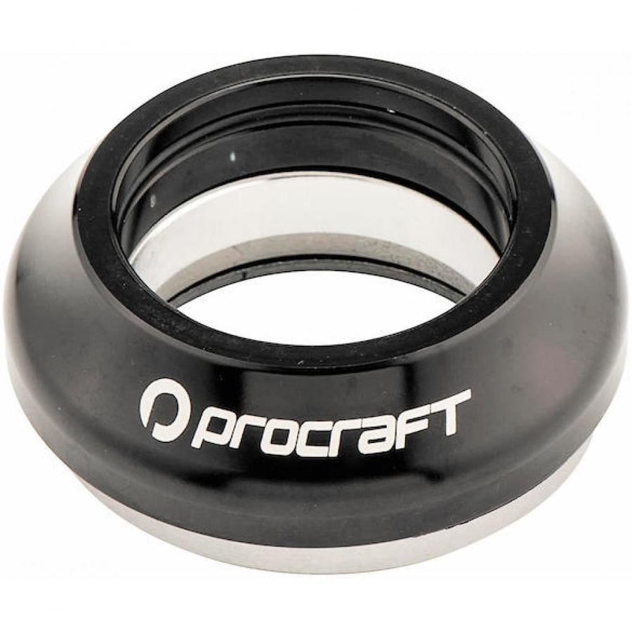Procraft Steuersatz FIO 1 1/8" Schwarz - integrierter Ahead-Steuersatz für präzises Lenkverhalten