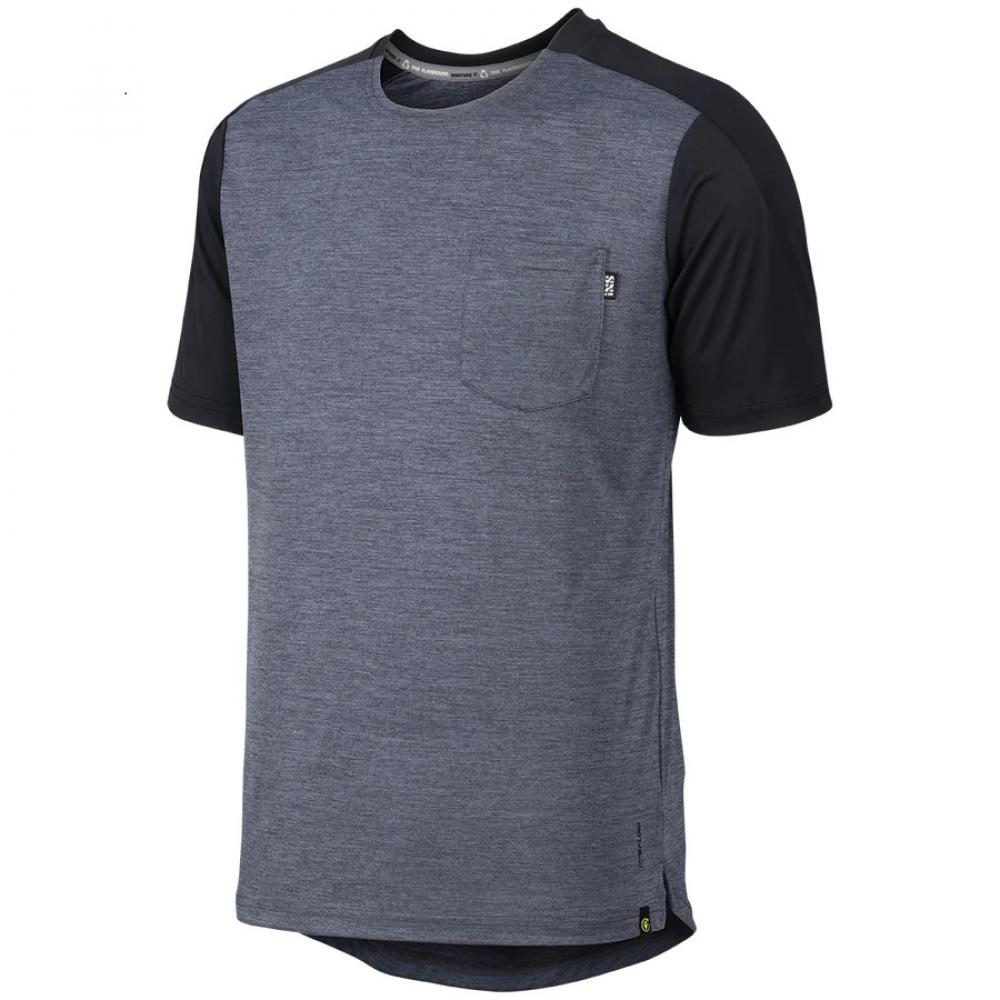 IXS Sports Division iXS Flow X Short Sleeve Jersey M graphite/black - atmungsaktives Bike-Trikot