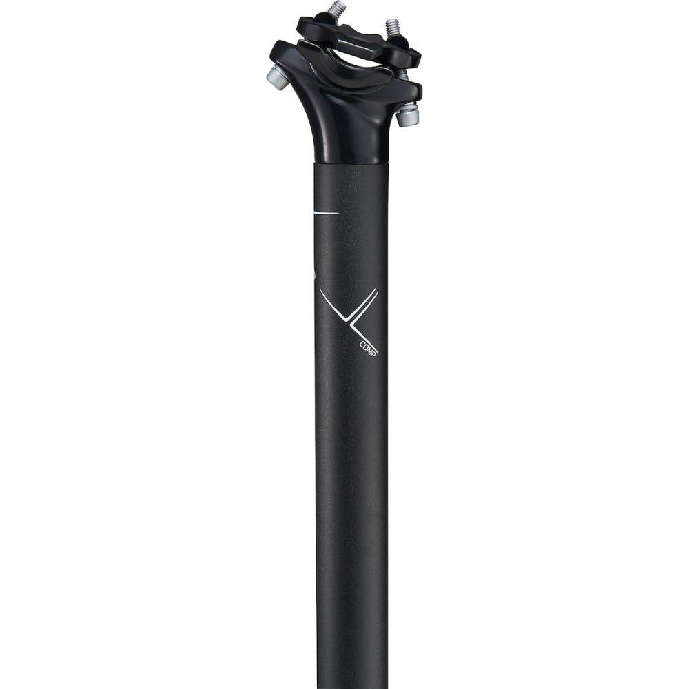 MERIDA COMP CC Sattelstütze 27,2 x 400 mm, schwarz, Aluminium, Twin-Bolt Klemmung, ISO 4210