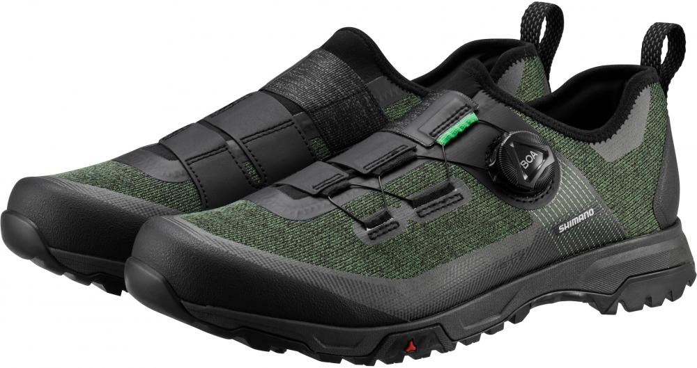 SHIMANO Fahrradschuhe ET701 Herren/Damen MTB FLATPEDAL Größe 40 Fahrradschuhe Grün