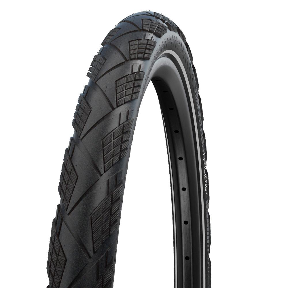 Schwalbe Marathon Efficiency Evo V-Guard 35-622 Schwarz Reflex Tourenreifen mit Profil.