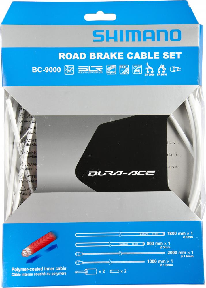 SHIMANO Bremszug-Set DURA-ACE polymerbeschichtet Weiß