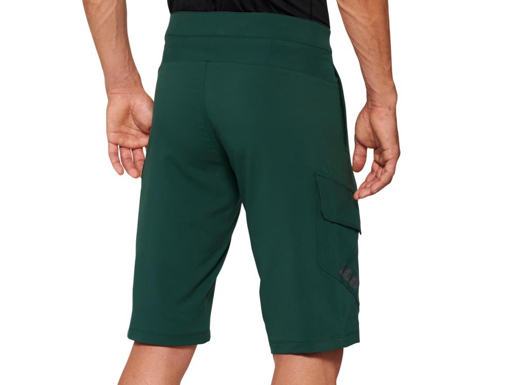 100% Ridecamp Short 32" Forest Green - leichte All-Mountain MTB-Shorts