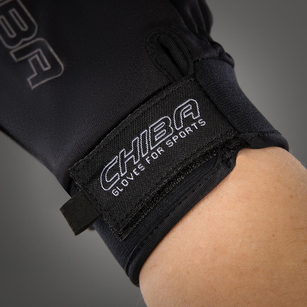 CHIBA Windstopper - Radhandschuhe schwarz, winddicht, atmungsaktiv, Touchfinger, Größe M