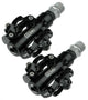 SQlab 511 MTB Klickpedale Schwarz Größe M (Medium) - Ergonomische Aluminium-Pedale mit CrMo-Achse - SPD-kompatibel 65x80 mm Fläche +/-15° Bewegungsfreiheit E-Bike geeignet