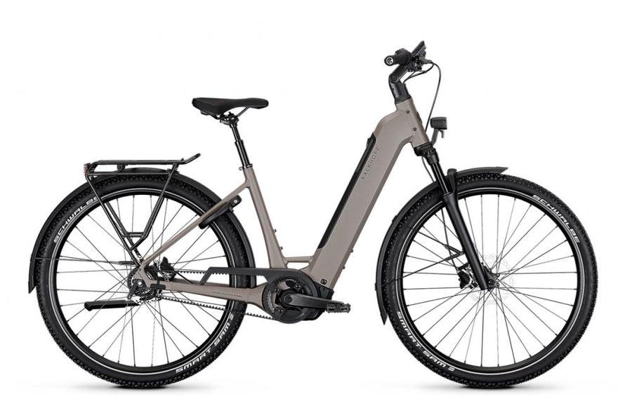 Kalkhoff ENTICE 3 EXCITE BELT Allroad-E-Bike in moonstonegrey matt mit Riemenantrieb und 29 Zoll Bereifung.