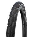 Schwalbe Marathon Efficiency E-50 Reifen 28x2.15" (55-622) schwarz mit Reflexstreifen und ausgeprägtem Profil.
