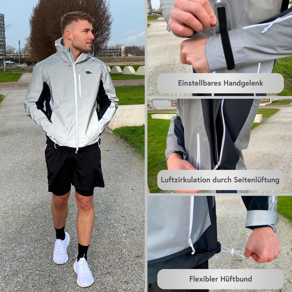 Valkental Herrenjacke Softshell S grau