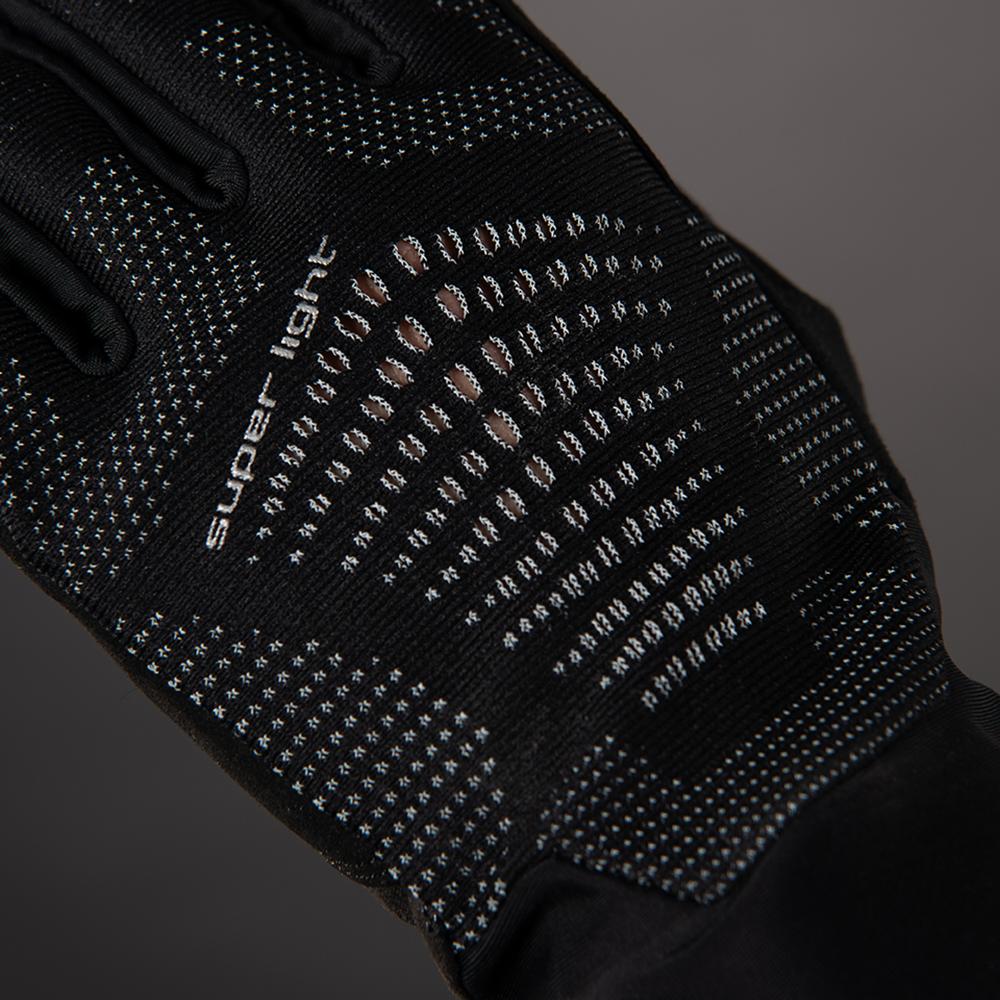 CHIBA Superlight - Radhandschuhe kurz, schwarz/schwarz, S, atmungsaktiv & leicht