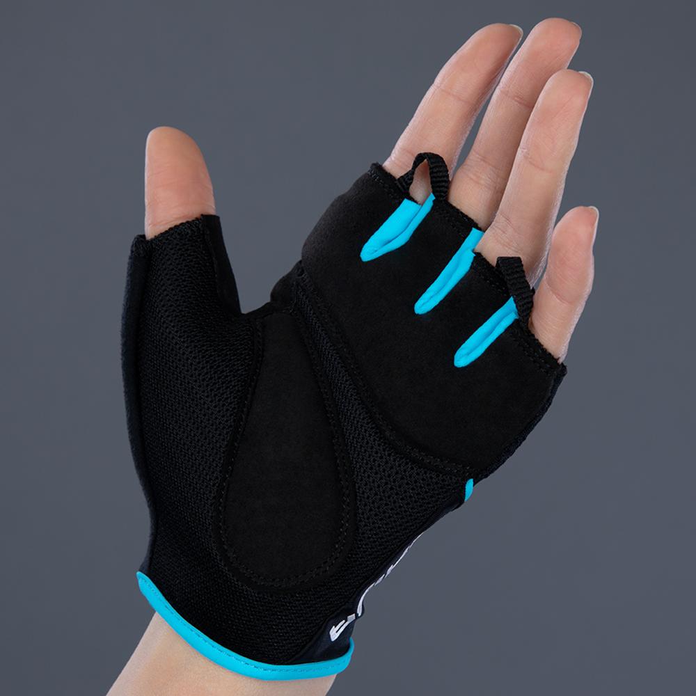 CHIBA Lady Gel - Radhandschuhe Damen XS schwarz/türkis mit Gelpolsterung