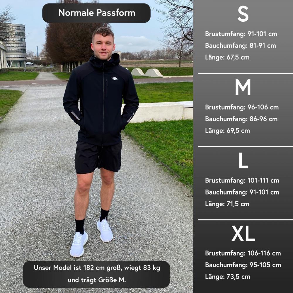 Valkental Jacke 3in1 Smart Jacket wasserdichte Jacke mit Fleece Zipp-In Herren XL schwarz