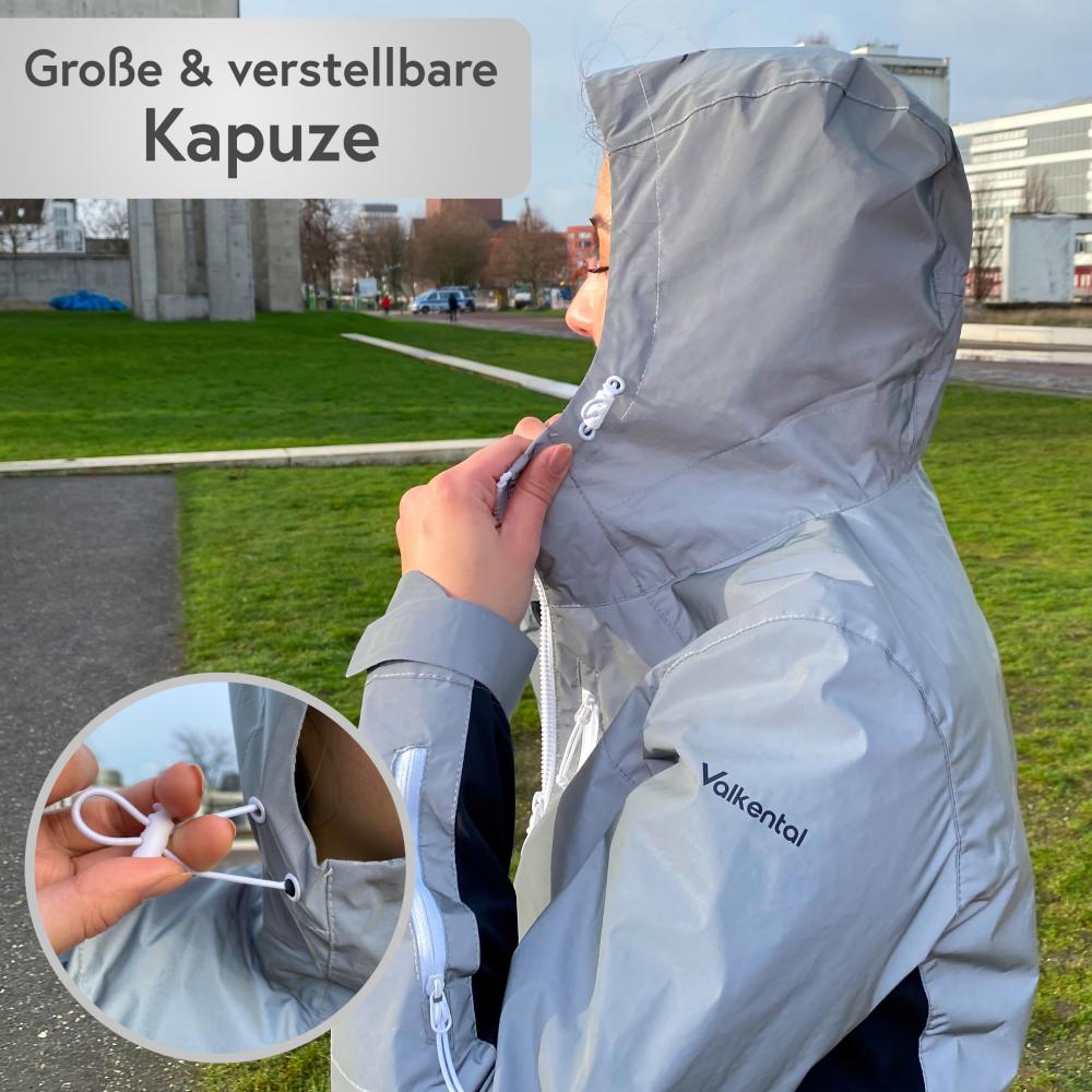 Valkental Damenjacke Softshell XL grau
