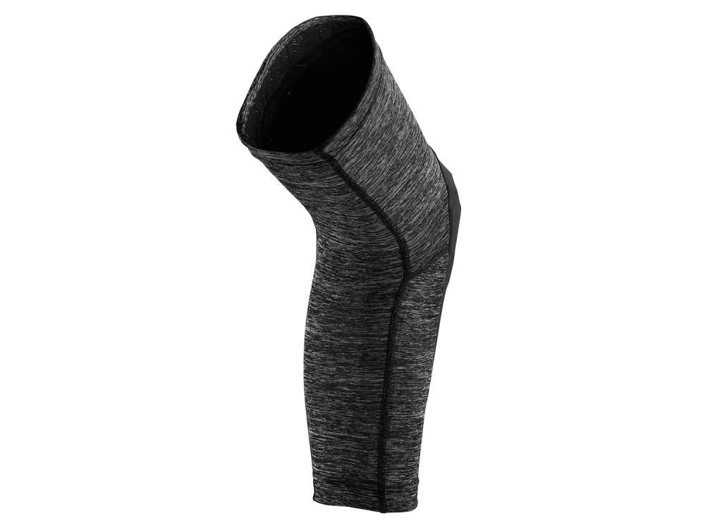 100% Teratec knee guards XL Grey Heather / Black - leichter Trail-Knieschoner mit Level-1-Schutz