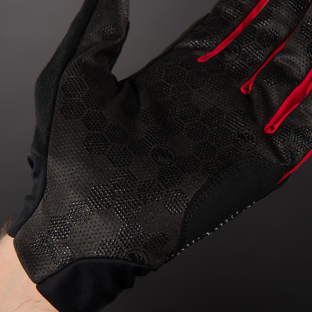CHIBA Superlight - Radhandschuhe kurzfinger schwarz/rot XS, atmungsaktiv & leicht