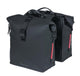 Basil Doppelpacktasche SoHo Nordlicht 41 Liter 31×13×37 cm Schwarz wasserdicht PU mit LED-Streifen