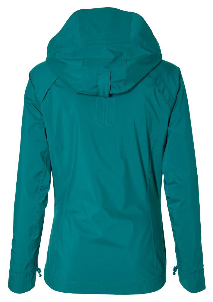 Basil Skane Damen Regenjacke teal green XL - wasserdicht & atmungsaktiv (10.000 WP/MVP), T-Fabric mit DWR-Beschichtung, taillierter Schnitt, reflektierend & helmtauglich