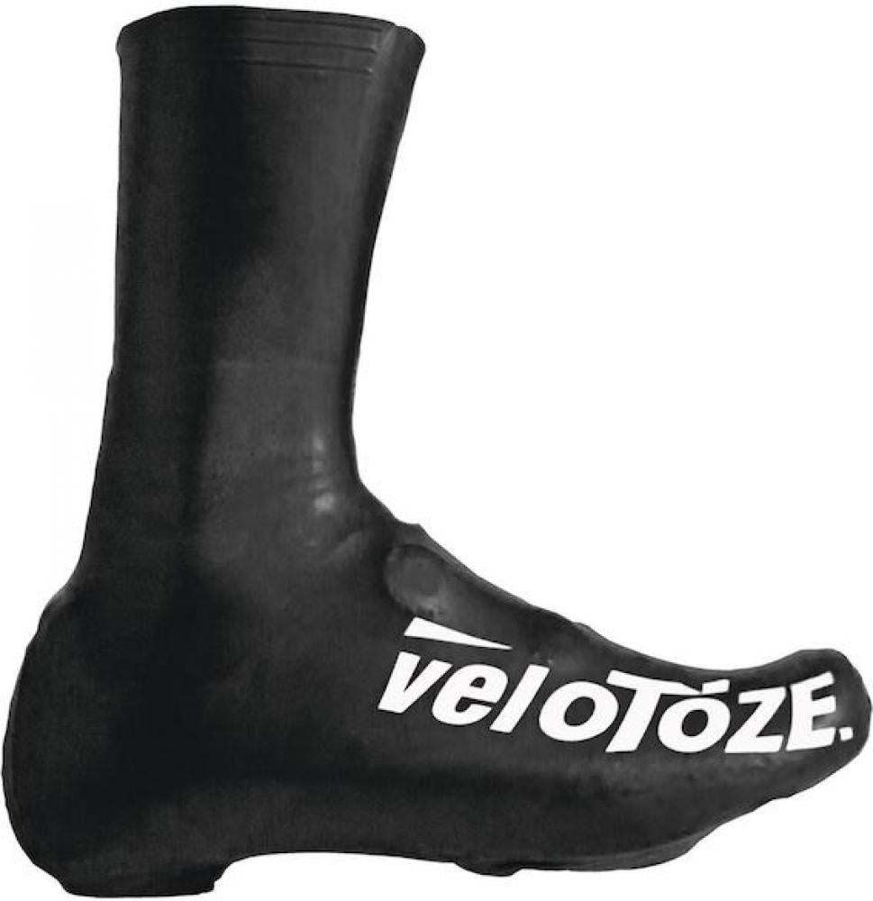 VeloToze Überschuh 2.0 lang schwarz L - wasserdichter Aero-Überschuh für kalte Tage