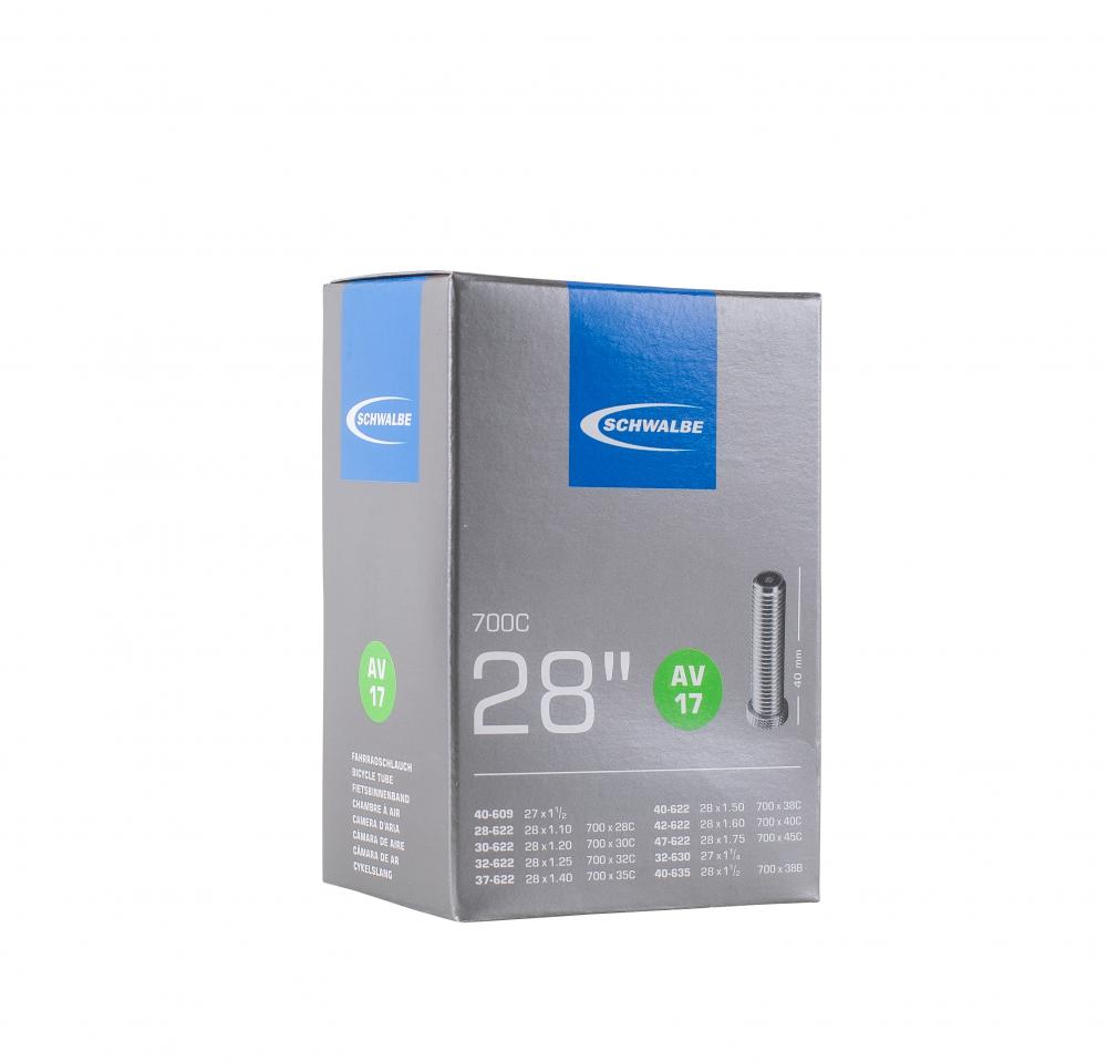 Schwalbe MARATHON PLUS 28x1.40 + 2x AV17 Schlauch + Reifenheber + Reflexband