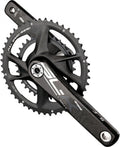 FSA Kurbelgarnitur SL-K Road Modular Supercompact 175 mm Schwarz/grau - leichte, steife Gravel- und Rennradkurbel