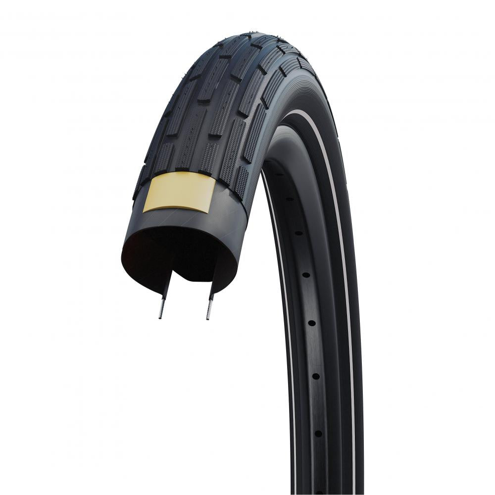 Schwalbe FAT FRANK 28x2.00 ETRTO 50-622 K-Guard Active Line Reifen, Querschnitt mit Profil und Pannenschutzschicht.