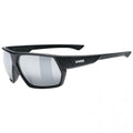 UVEX Sportstyle 238 Sonnenbrille black matt - Leichte, sportliche Brille mit UV-Schutz und verspiegelten Gläsern für optimalen Blendschutz