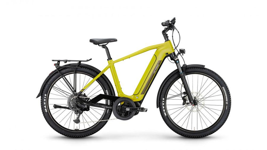 VICTORIA Elektro-SUV "AVYON 4" (#1), Diamant, 27,5", safari sand matt, 1x9-Gang SHIMANO "Cues", 48cm