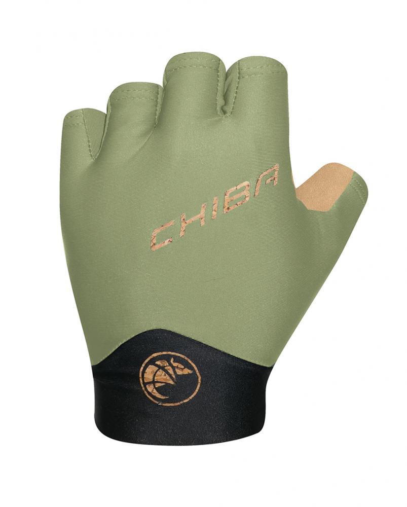 CHIBA ECO Glove Pro - Radhandschuhe olive, S, recycelt, atmungsaktiv