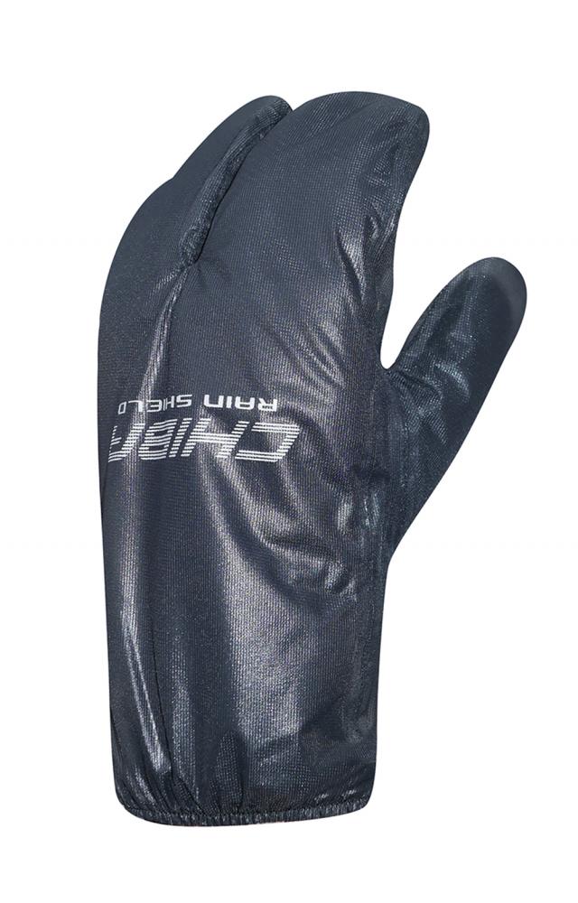 CHIBA Rain Shield Superlight - Lobster-Überzughandschuh, L, schwarz, wind- & wasserabweisend