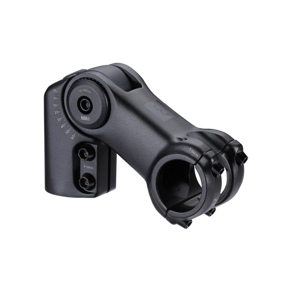BBB Cycling BBB Vorbau einstellbar HighFix 31.8 31 schwarz - verstellbarer Fahrradvorbau