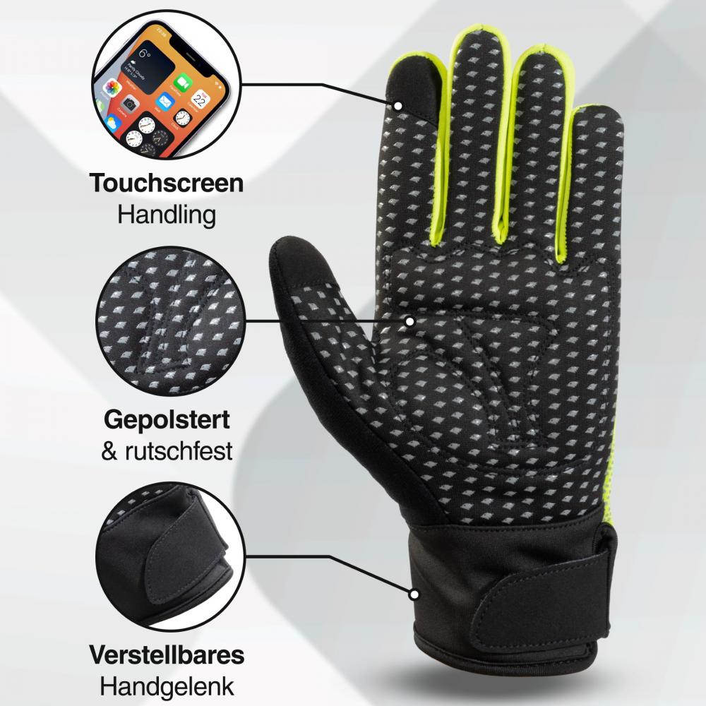 Valkental Handschuhe GloRider V2 Flex wasserfester Übergangshandschuh mit Grip XXL gelb