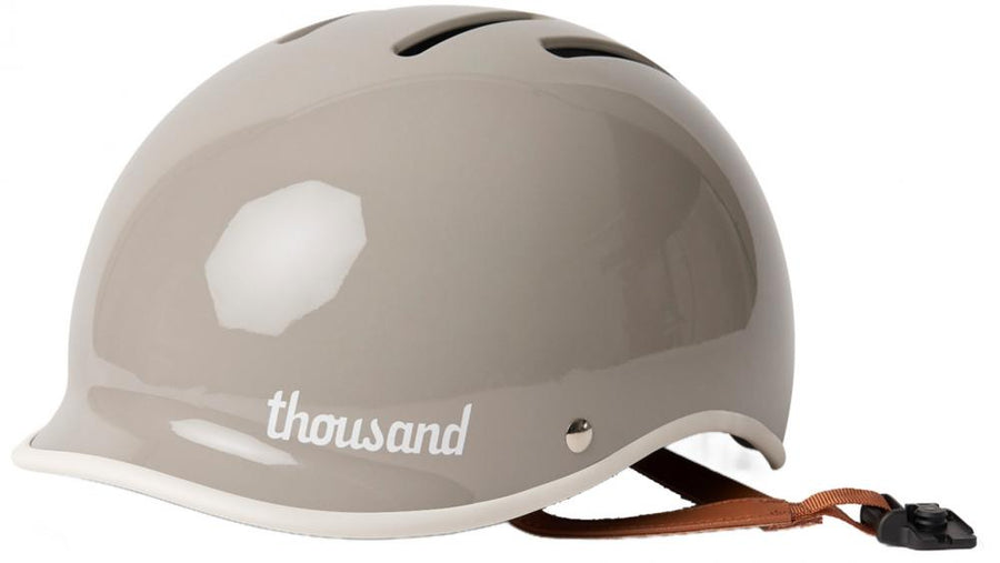 Thousand Heritage 2.0 Dove Grey L - Fahrradhelm Retro Design, Größe 59-62 cm, mattgrau, Sicherheitsverschluss, Belüftung