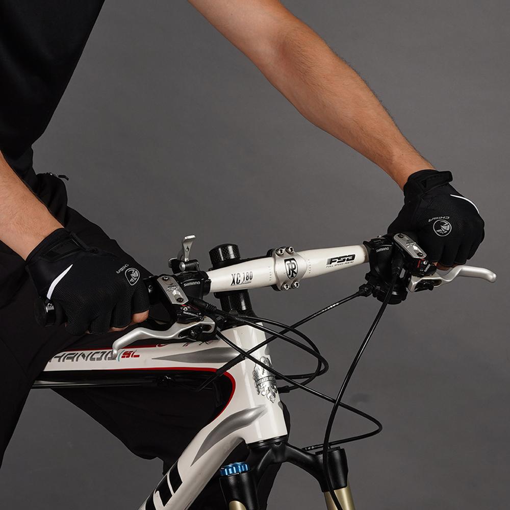 CHIBA Sport - Radhandschuhe kurzfinger, schwarz, Größe M, atmungsaktiv
