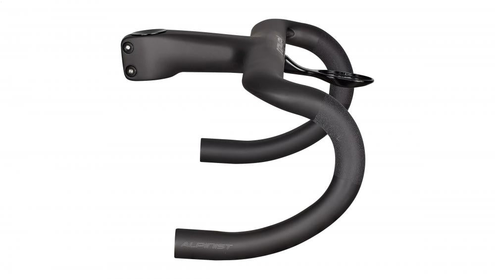 Specialized ROVAL ALPINIST II RD COCKPIT 420MMX90MM 4° FLARE SATIN CARBON/GLOSS BLACK - leichtes Carbon-Rennradcockpit