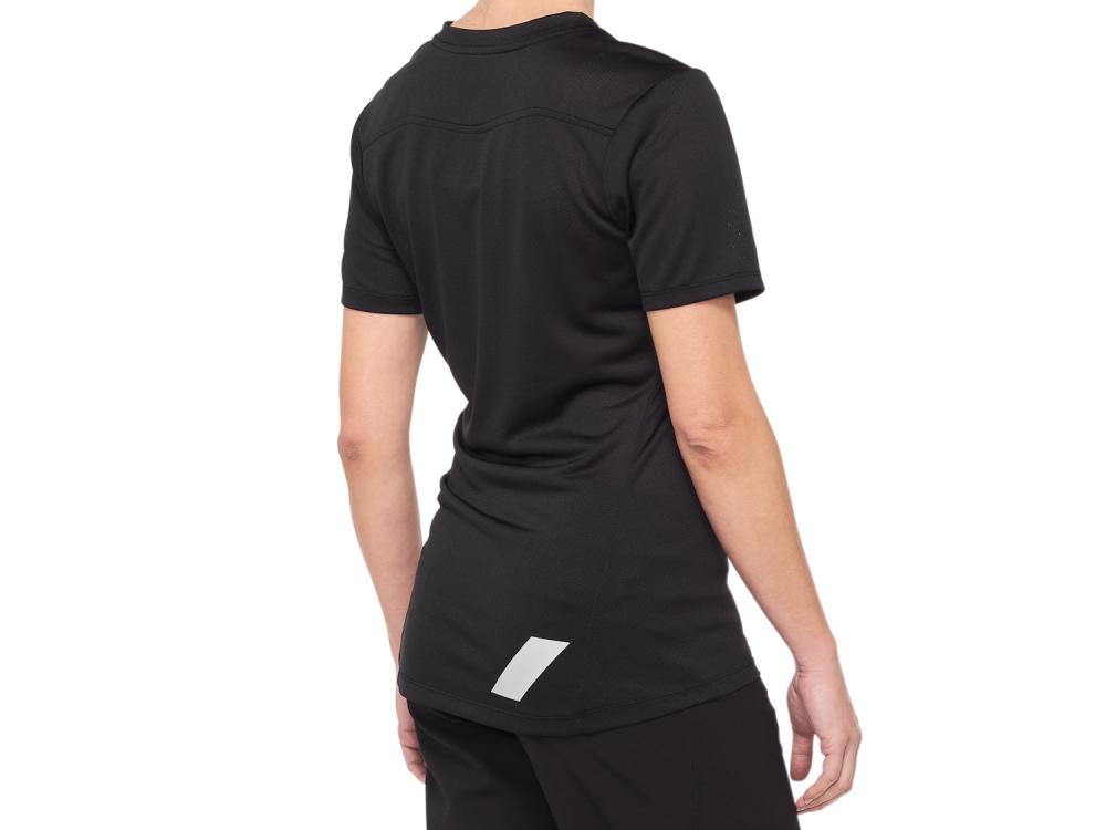 100% Ridecamp Womens Short Sleeve Jersey L black/grey - atmungsaktives MTB-Trikot für lange Trail-Tage